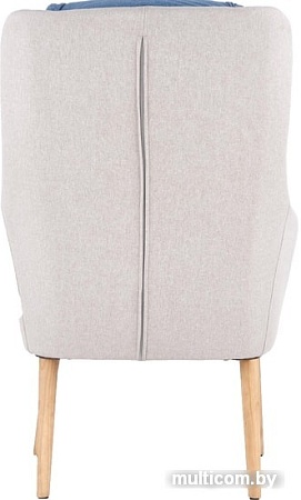 Стул-кресло Halmar Purio (светло-серый/синий)