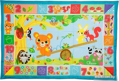 Развивающий коврик Chicco XXL Лесные друзья 00007945000000 (зеленый)