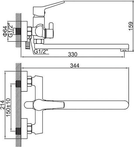 Смеситель Ledeme L2269B