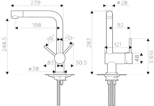 Смеситель Omoikiri Tanigawa-BN 4994242