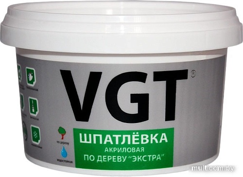 Шпатлевка VGT Экстра по дереву (300 г, махагон)