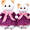 Классическая игрушка BUDI BASA Collection Кошечка Ли-Ли в платье в клетку LK24-040 (24 см)