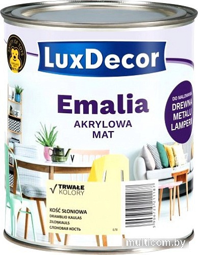 Эмаль LuxDecor 0.75 л (слоновая кость, матовый)