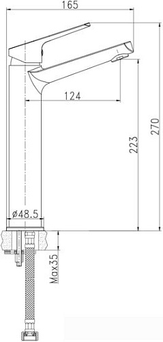 Смеситель Cersanit Flavis 63038