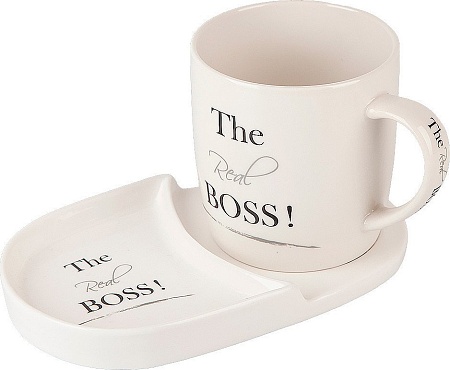 Чашка с блюдцем Nouvelle The Real Boss 0440013