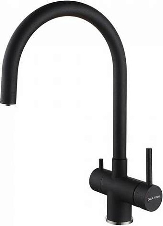 Смеситель Paulmark Heller He213218-418 (черный металлик)