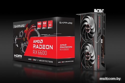 Видеокарта Sapphire Pulse Radeon RX 6600 8GB GDDR6 11310-05-20G