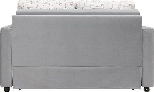 Диван Krones Афродита 195x120 (велюр/жаккард серый/рисунок молочно-серый)