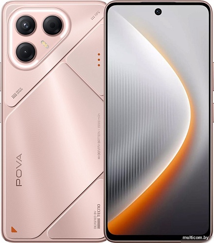 Телефон Tecno Pova 7 5G 8GB/128GB (розовая звездная пыль)