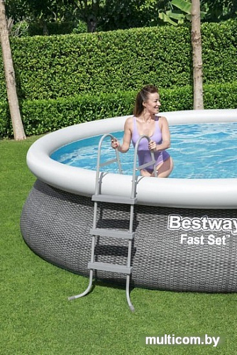 Надувной бассейн Bestway Fast Set 57372 (457x107)