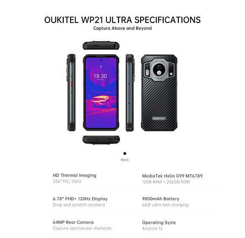 Смартфон Oukitel WP21 Ultra (черный)