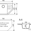 Кухонная мойка Mixline ML-GM24 552058 (графит)