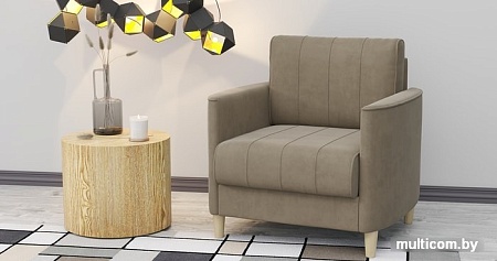 Интерьерное кресло Нижегородмебель Лора ТК 327 (ультра беж песочный/бежевый)