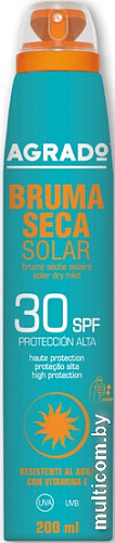 Спрей солнцезащитный Agrado Solar Dry Mist SPF 30 200 мл