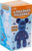 Набор для создания поделок/игрушек Школа талантов Алмазная мозаика на фигурке. Медведь 10225406 (синий)
