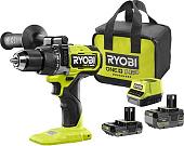 Ударная дрель-шуруповерт Ryobi RPD18X-242S 5133005283 (с 2-мя АКБ 2 Ач+4 Ач, сумка)