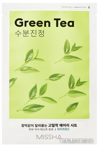 Missha Airy Fit Sheet Mask Green Tea (19 гр)