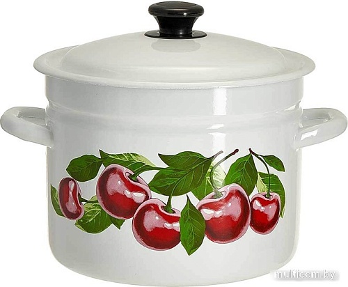 Кастрюля КМЗ Вишневый сад 41804-182/6-У4 (белый)