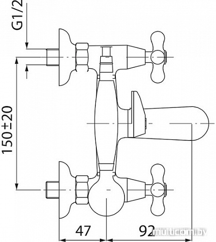 Смеситель Ferro Retro New XD11