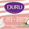 Duru Крем-мыло 1+1 белая глина + кокосовое масло 80 г