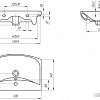 Умывальник Cersanit CARINA 50 (с пьедесталом)