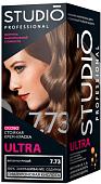 Крем-краска для волос Studio Professional ULTRA 7.73 Янтарно-русый