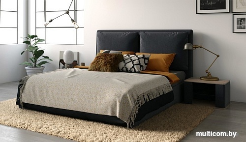 Кровать Sofos Эмилия тип A с ПМ 180x200 Atlanta Grafit