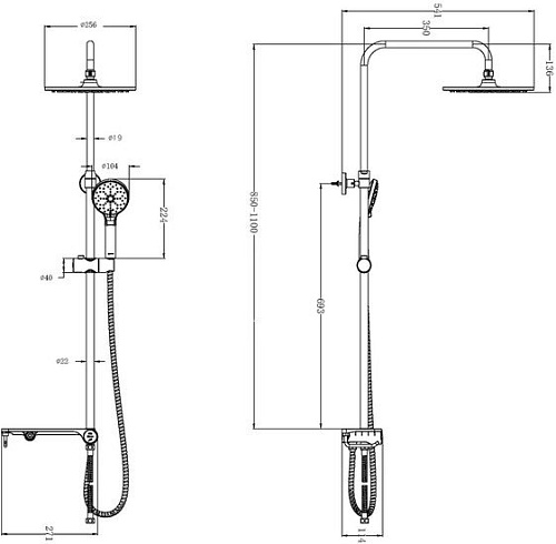 Душевая система Lemark LM8810C