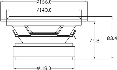 Мидбас KICX Sound Civilization W165.5