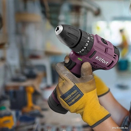 Ударная дрель-шуруповерт Kitfort KT-6505 (с 1-им АКБ)