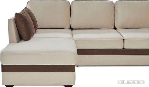 Угловой диван PirroGroup Консул угловой (левый, велюр, velvet biege)