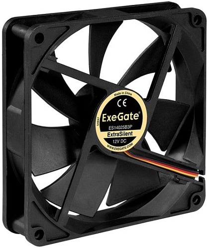Вентилятор для корпуса ExeGate ExtraSilent ES14025B3P EX288928RUS