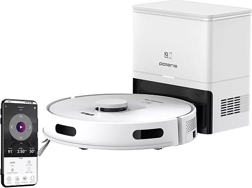 Робот-пылесос Polaris PVCRDC 5004 Wi-Fi IQ Home (белый)
