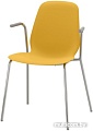 Стул Ikea Лейф-Арне (темно-желтый/дитмар хромированный) 993.042.10