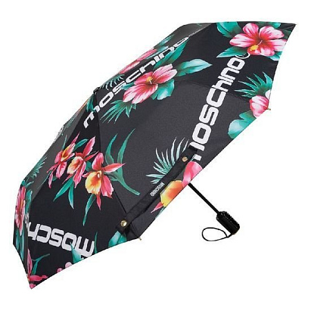 Зонт Moschino Hibiscus Black