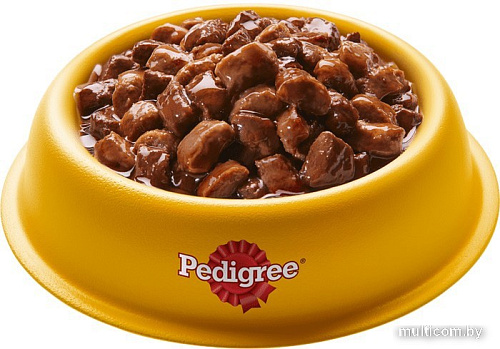 Пресервы Pedigree для взрослых собак всех пород с говядиной в соусе 85 г
