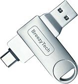 USB Flash BreezyTech OTG120 64GB (металлик)