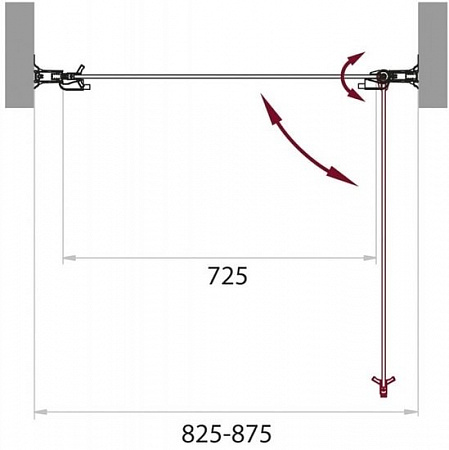 Душевая дверь BelBagno SELA-B-1-85-C-Cr
