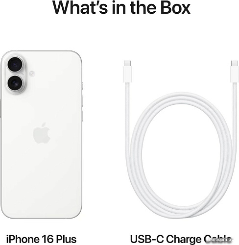 Смартфон Apple iPhone 16 Plus Dual eSim 128GB (белый)