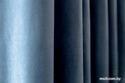 Комплект штор Decoretto Нубук Джинсовый НДС-К25 3.25x2.7 м (синий, 2 шт)