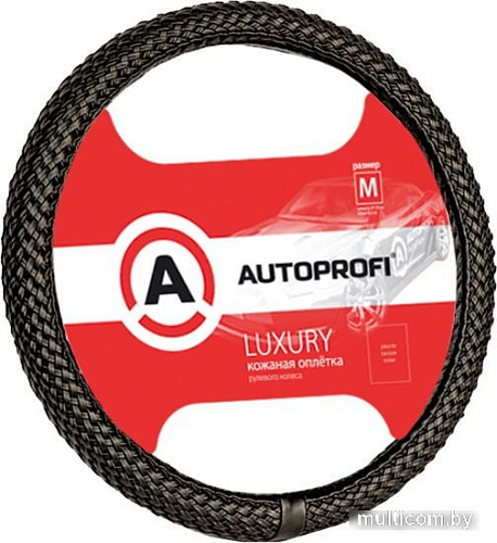 Оплетка на руль Autoprofi AP-800 BK (M) (черный)