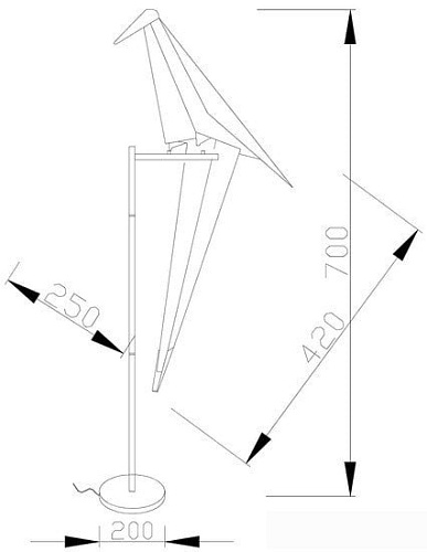 Настольная лампа Moderli Birds V3074-1TL