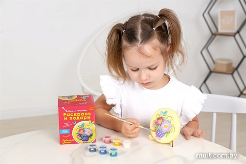 Набор для рисования Раскрась и подари Любимые цветы IG-1043