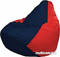 Кресло-мешок Flagman Груша Мега Super Г5.1-46 (тёмно-синий/красный)