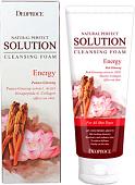 Deoproce Пенка для умывания Deoproce Natural Perfect Solution Экстракт лотоса и женьшень 170 г