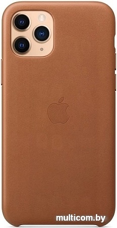 Чехол Apple Leather Case для iPhone 11 Pro (золотисто-коричневый)