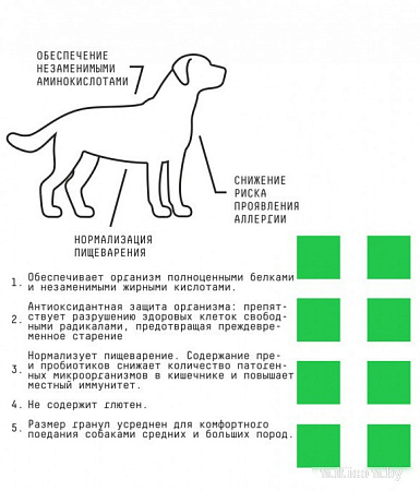 Сухой корм для собак AJO Hypoallergenic Для взрослых собак со склонностью к аллергии 2 кг