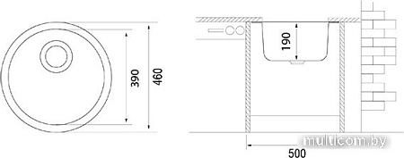 Кухонная мойка Longran Ultra ULS460 (croma/49)