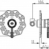 Смеситель ZorG Sanitary A 105DK-BR (античная бронза)