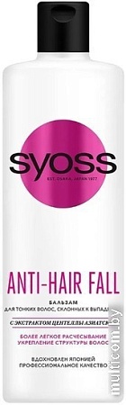 Бальзам Syoss Anti-Hair Fall для тонких волос склонных к выпадению 450 мл